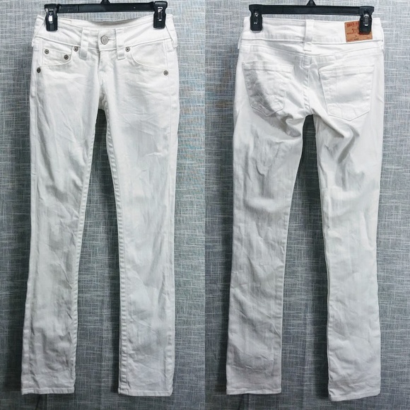 True Religion Denim - True Religion Johnny White Stretch Jeans 24